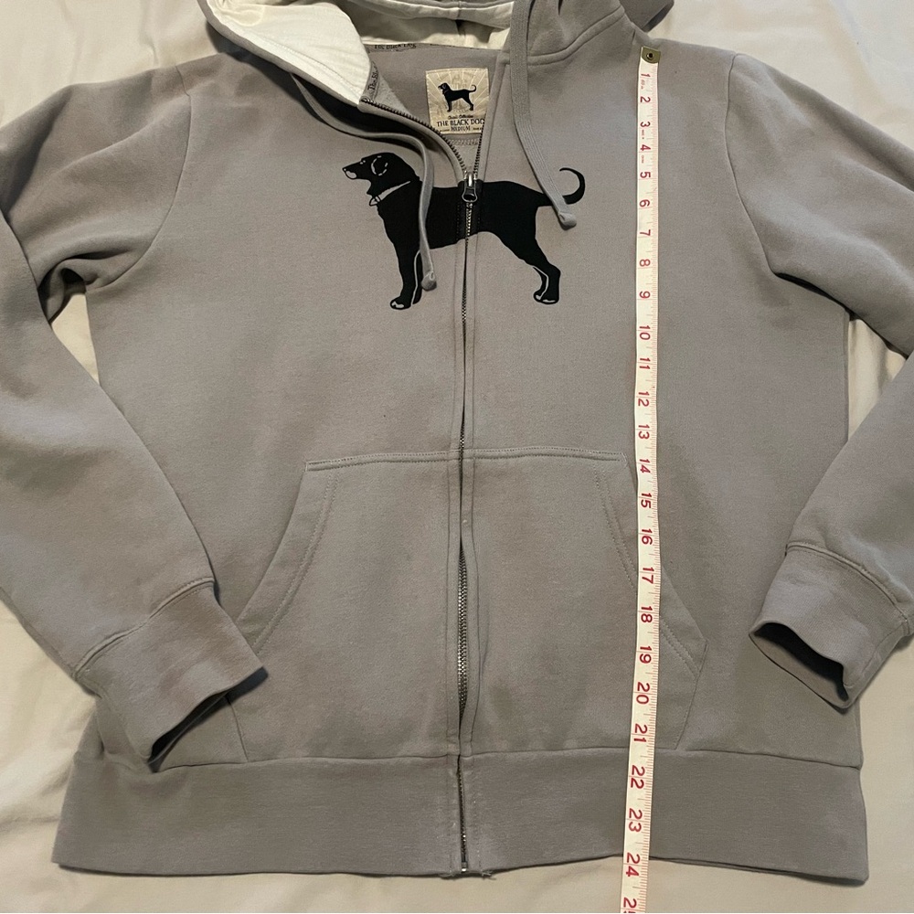 The Black Dog Gray Hoodie Full-Zip Women’s Size M - Picture 8 of 8